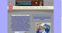 Desktop Screenshot of magnumbluelacydogs.com