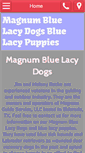 Mobile Screenshot of magnumbluelacydogs.com